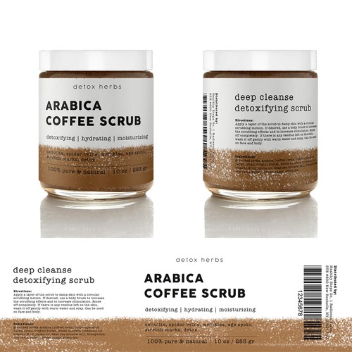 Coffee Scrub Packaging