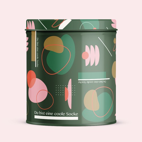 Cool can design concept for creative socks