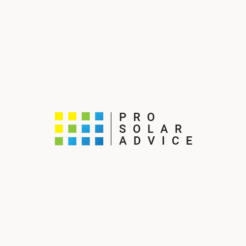 Simple and Modern Logo for Pro Solar Advice blog