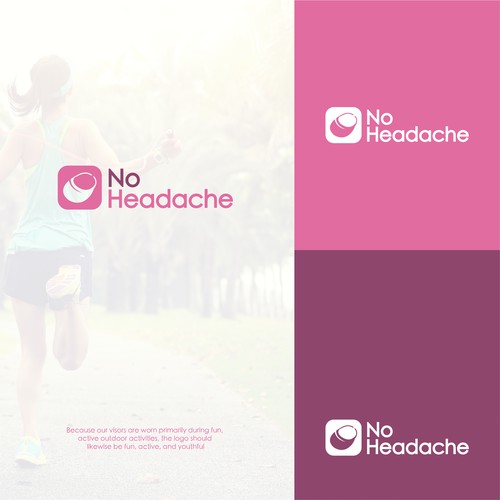 No Headache logo design