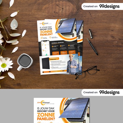 Solar Energy Flyer Design for Zon Maximaal