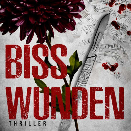 Thriller book cover Bisswunden