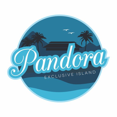 Logo design for a private island in the South Pacific