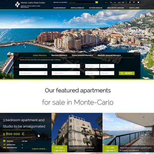 Monte-Carlo Real Estate Portal/Website