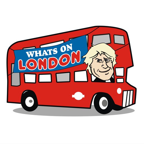 Create a fun humorous logo for Whats on London !