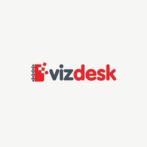 Create a fresh and attractive logo for Vizdesk