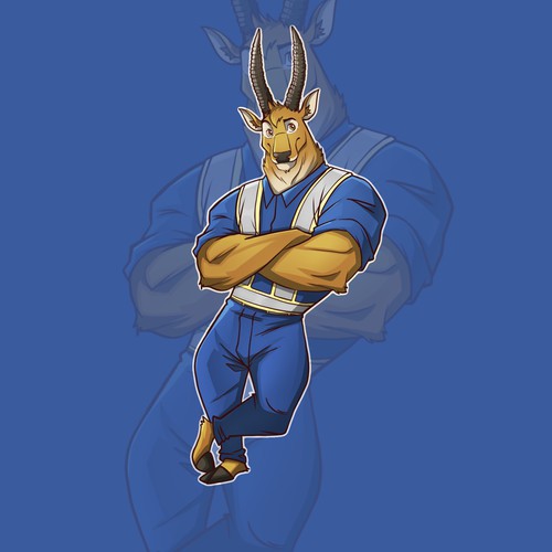 Gazelle mascot 