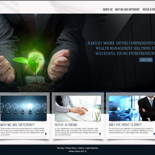 Hartley Moore Wealth Management, LLC needs a new website design