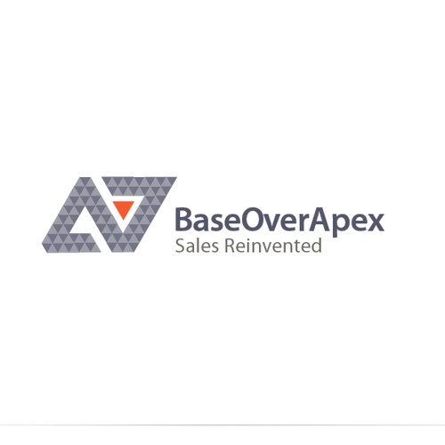 Create an iconic design for a New Innovative Professional Sales Training Company, Base Over Apex!