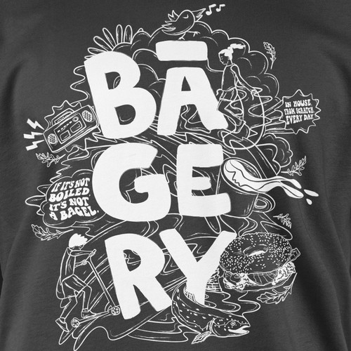 BAGERY T-shirt design