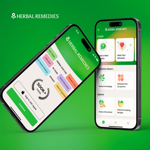 Design a Modern Yet Traditional Herbal Remedy App