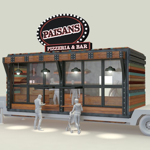 Mobile Pizzeria Trailer