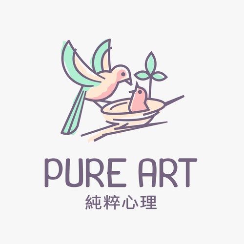 Pure art logo