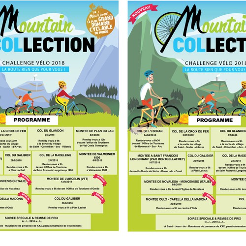 Illustrated poster for cycling event