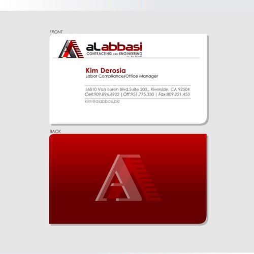 Help AlAbbasi with a new logo and business card