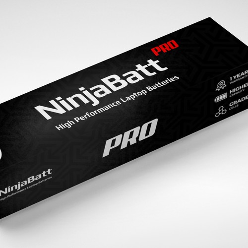 Laptop battery packaging/label design