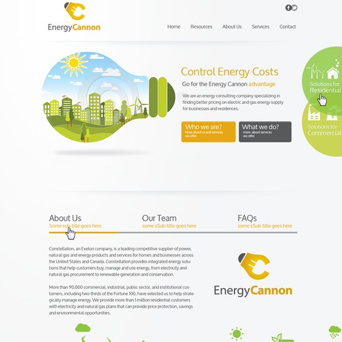 Website for Energy Cannon