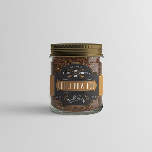 Vintage spice packaging