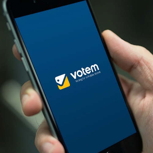 Logo for Votem, mobile voting platform