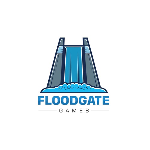 logo concept for floodgate games