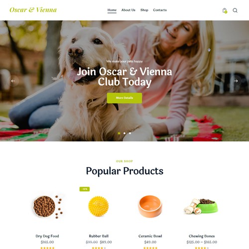 Pet animal website