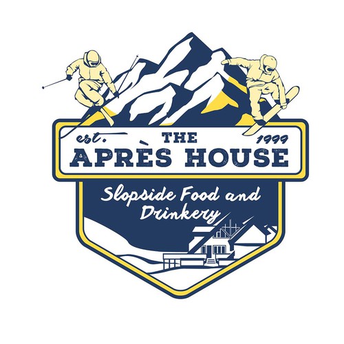 A vintage concept design The Apres House logo company