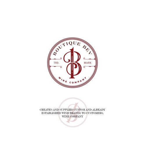 Vintage logo for a Wine Company