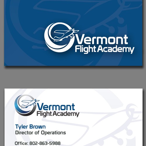 Help Vermont Flight Academy With it's Business Card!