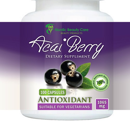 Design of label for unique supplements.