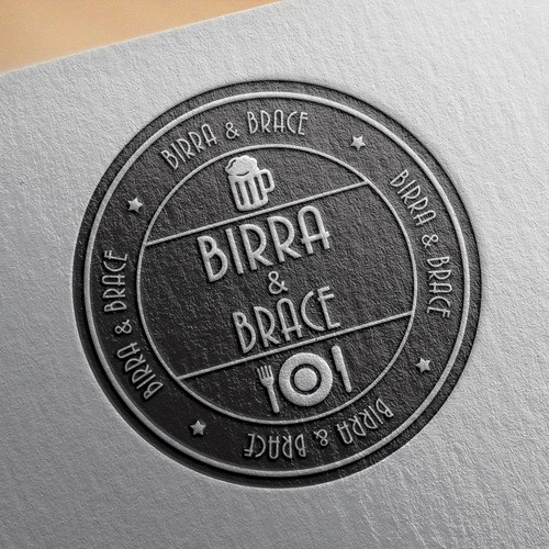 Create a Logo for a new pub+meet restaurant in Italy