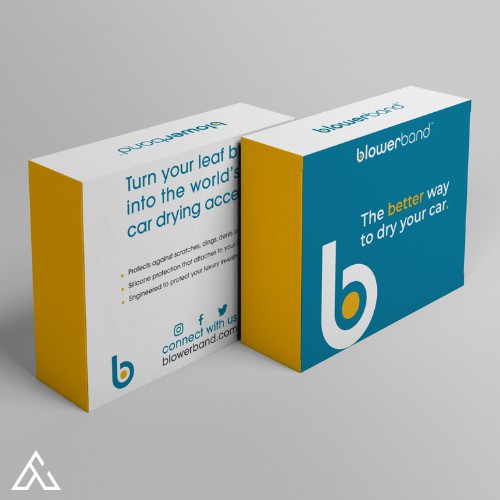 BlowerBand Logo, Brand + Packaging Design