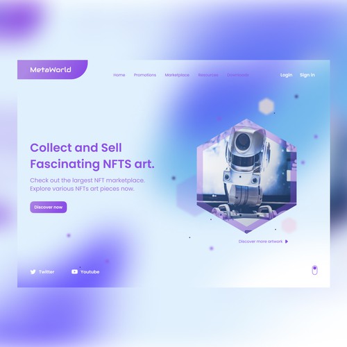 Design for a landing page