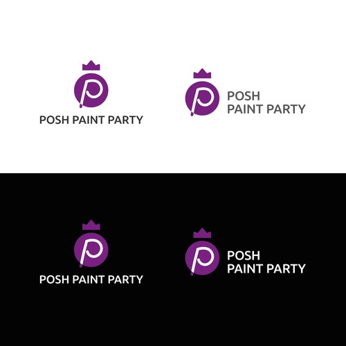 Posh Paint Party Logo