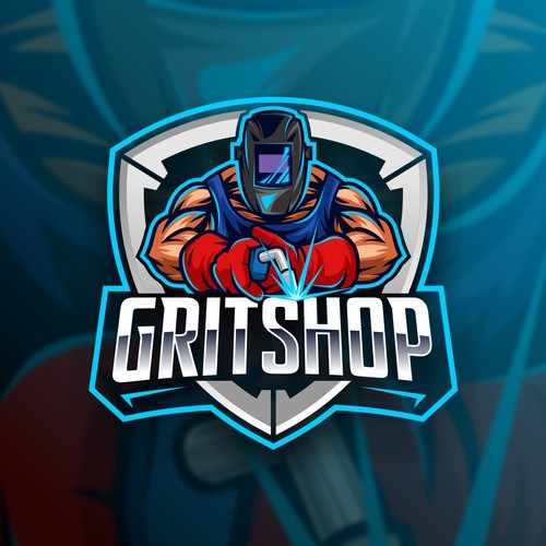 Design a Character Logo for GritShop