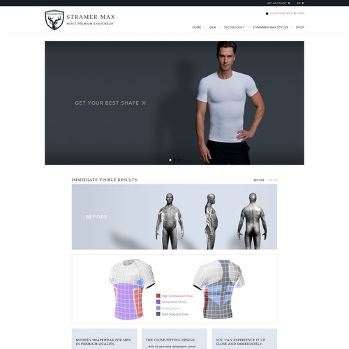 website design für www.strammermax.com