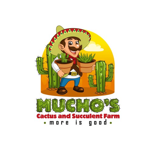 Mucho's Cactus and succulent farm logo