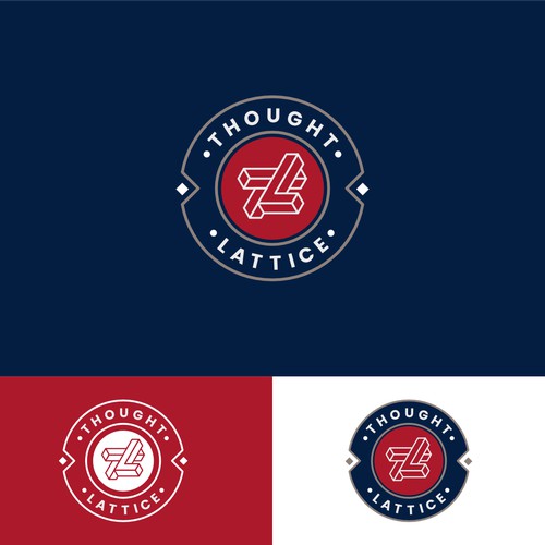 Emblem Logo Design for Thought Lattice