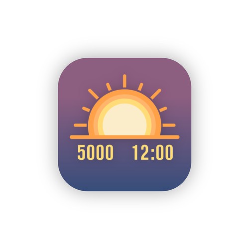 App icon for solar metric clock