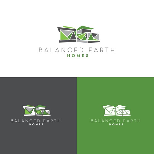 Geometric logo for eco housing company