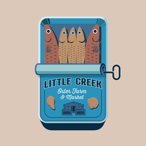 Little Creek Oyster Farm Tin Packaging