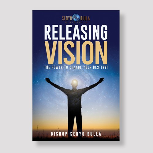 Bold book cover design for dynamic African-American Christian minister