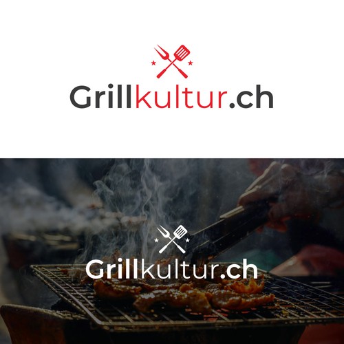 Logo concept for grill utensils website.