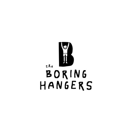 A Quirky logo for The Boring Hangers