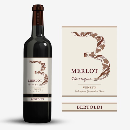 Wine label design