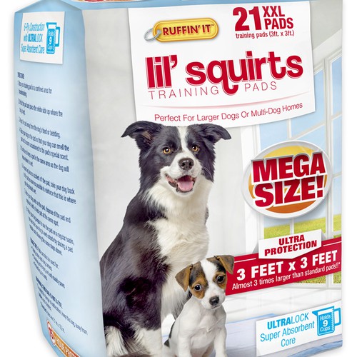 lil' squirts training pads - MEGA SIZE