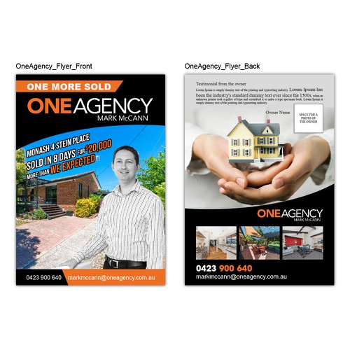 Create a visually appealing real estate flyer.