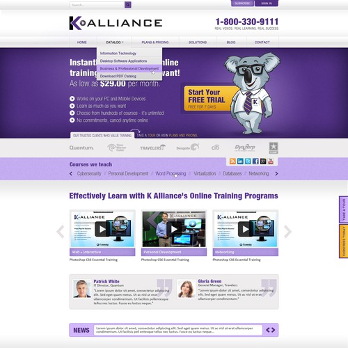 Website design wanted for K Alliance
