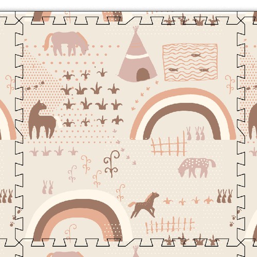 Pattern for children playing mat