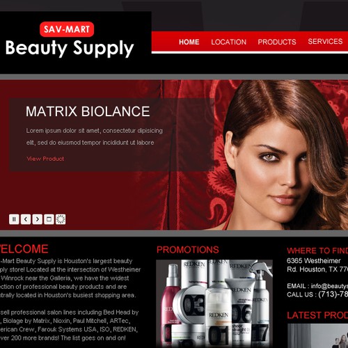 Sav-Mart Beauty Supply webite redesign >>Beauty Supply & Salon