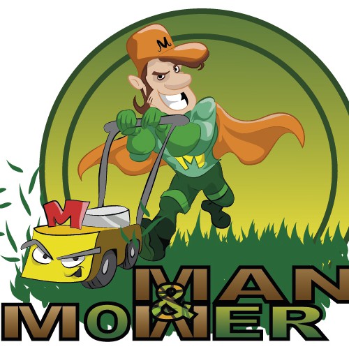 Looking for your fun take on a "Man & Mower".